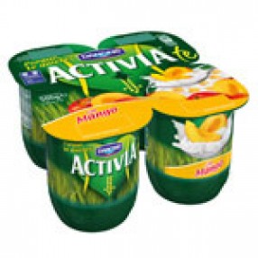 DANONE ACTIVIA yogur con mango pack 4